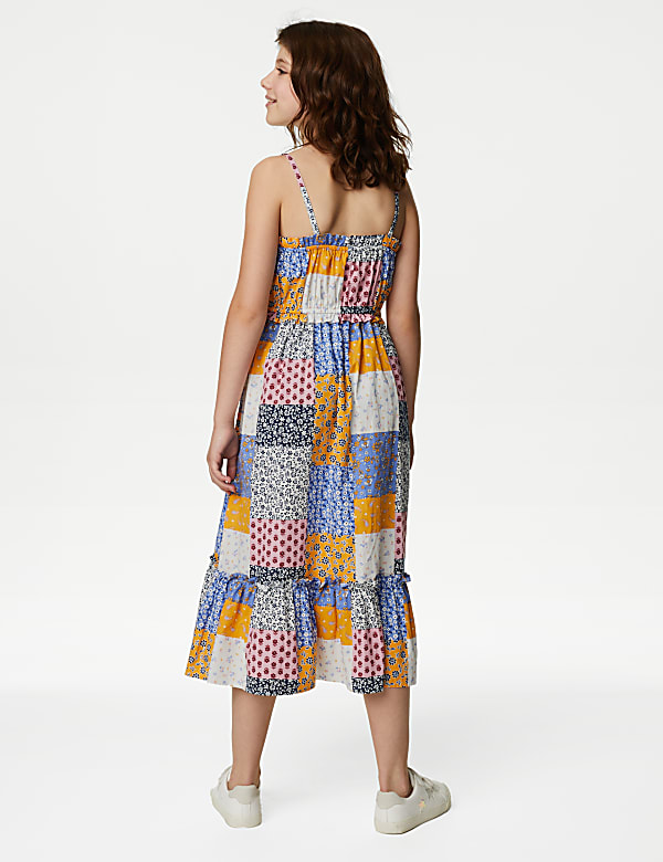 Pure Cotton Patchwork Print Dress (6-16 Yrs)