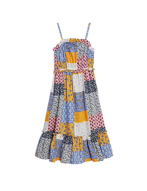 Pure Cotton Patchwork Print Dress (6-16 Yrs)