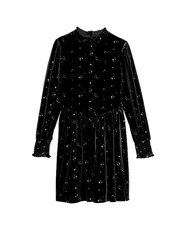 Velvet Glitter Star Dress (6-16 Yrs)