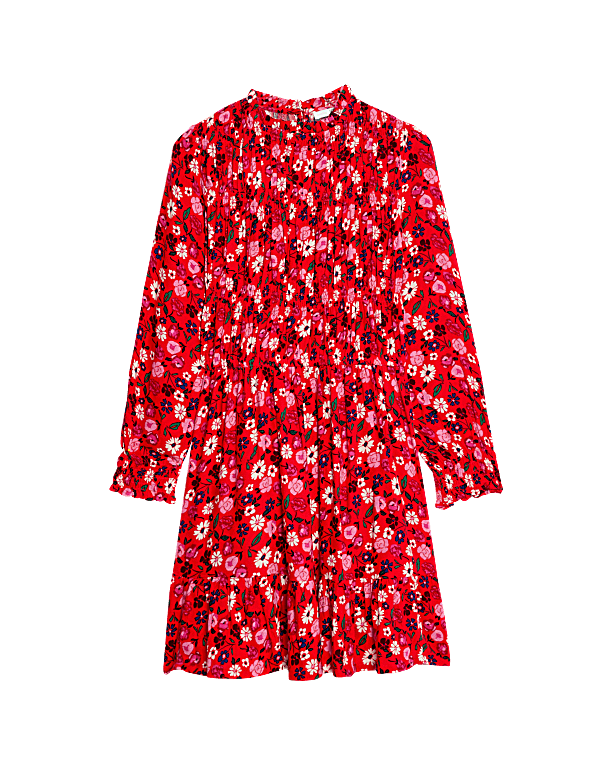 Printed Shirred Dress (6-16 Yrs)