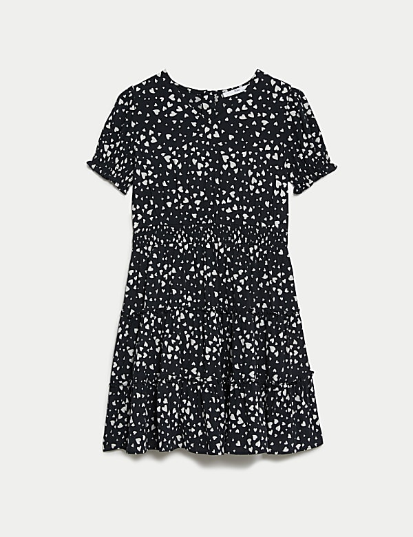 Heart Tiered Dress (6-16 Yrs) - GR