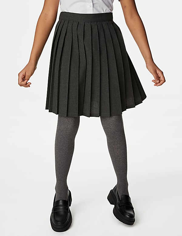 Girls' Easy Dressing Pull On School Skirt (2-16 Yrs) - BE