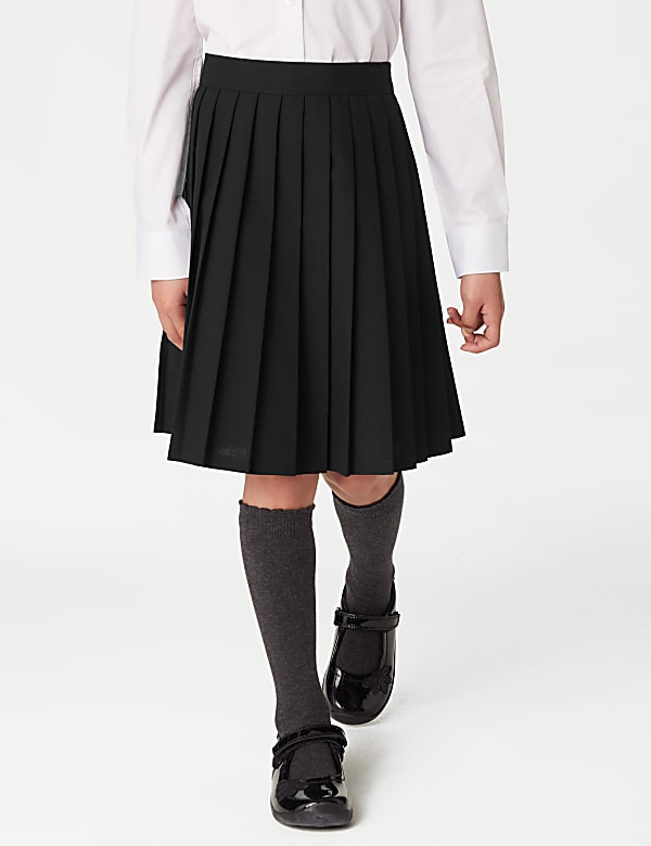 Girls' Easy Dressing Pull On School Skirt (2-16 Yrs) - IL