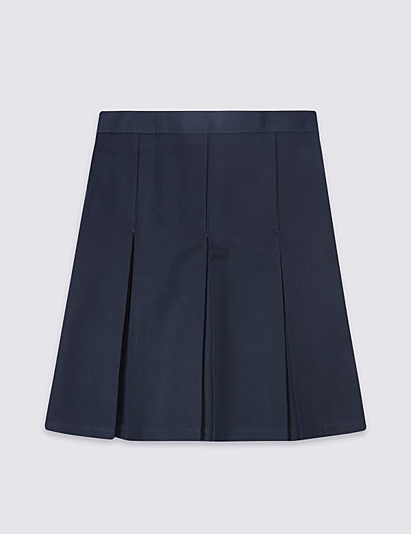 Girls' Plus Fit Permanent Pleats School Skirt (2-18 Yrs) - GR
