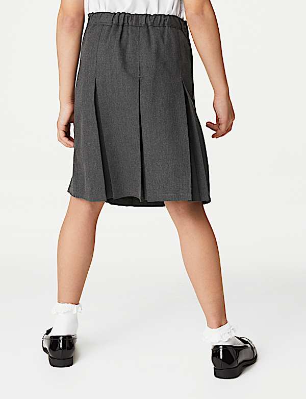 Girls' Plus Fit Permanent Pleats School Skirt (2-18 Yrs) - BG