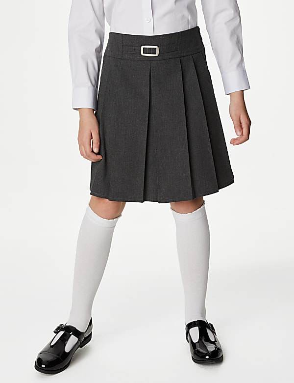 2pk Girls' Permanent Pleats School Skirts (2-18 Yrs) - FI