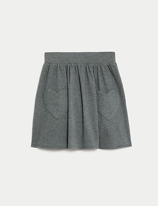 Girls' Cotton Rich Skater School Skirt (2-14 Yrs) - AL