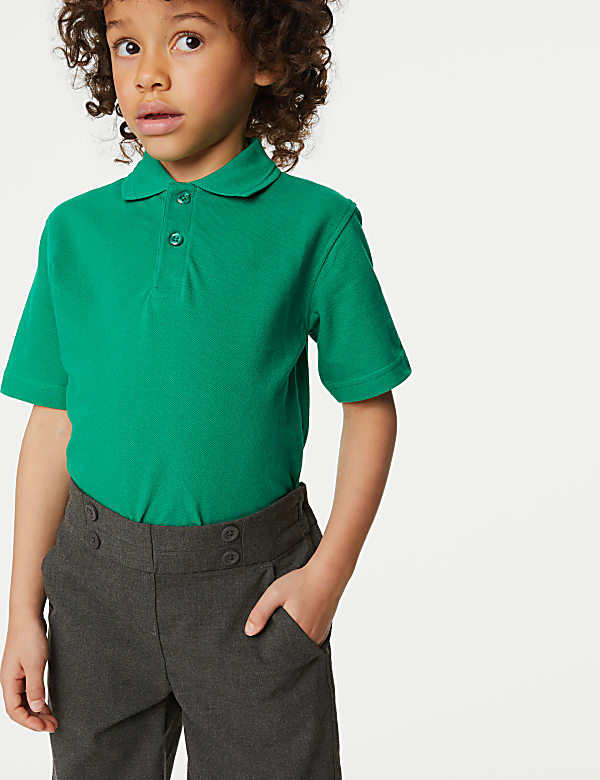 Girls' Button Front School Shorts (2-16 Yrs) - IL