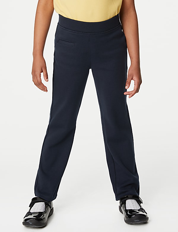 Girls' Regular Leg Jersey School Trousers (2-16 Yrs) - KR