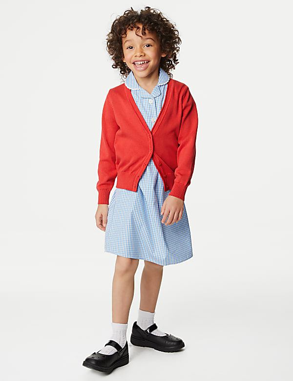 2pk Girls' Pure Cotton School Cardigan (3-18 Yrs) - CH