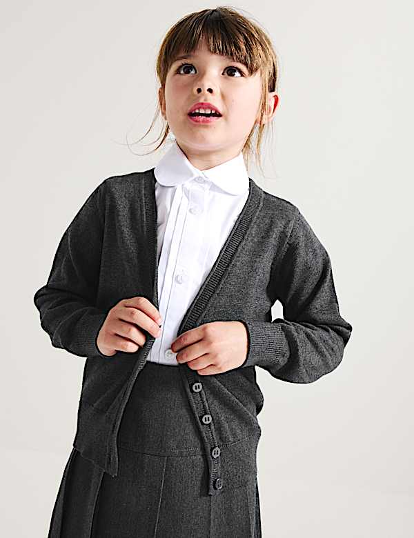 Lot de 2 cardigans fille 100 % coton, parfaits pour l&rsquo;&eacute;cole (du 3 au 18 ans) - LU