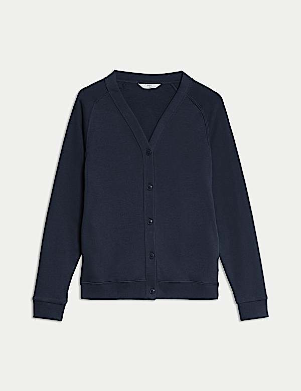 Girls' Jersey School Cardigan (2-18 Yrs) - JO
