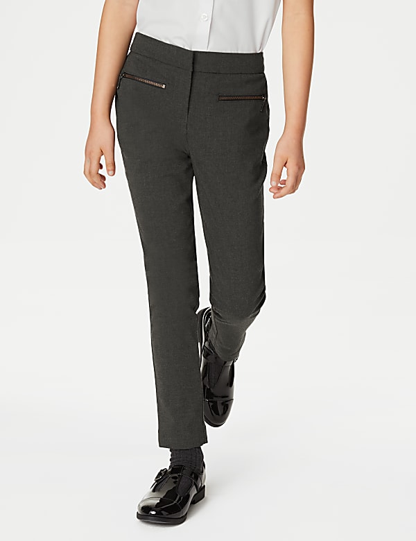 Schulhose mit superengem Bein und Reißverschluss für Mädchen (2–18 J.) - AT