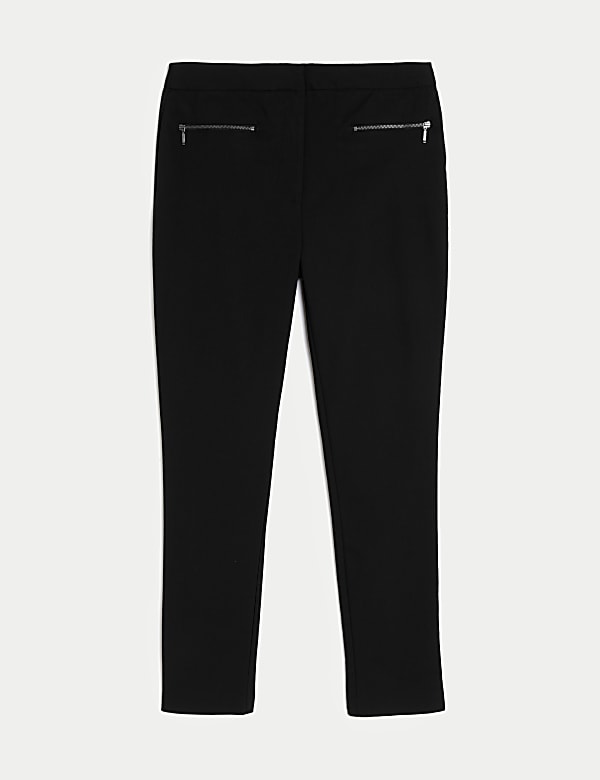 Girls' Super Skinny Leg Zip School Trousers (2-18 Yrs) - CH
