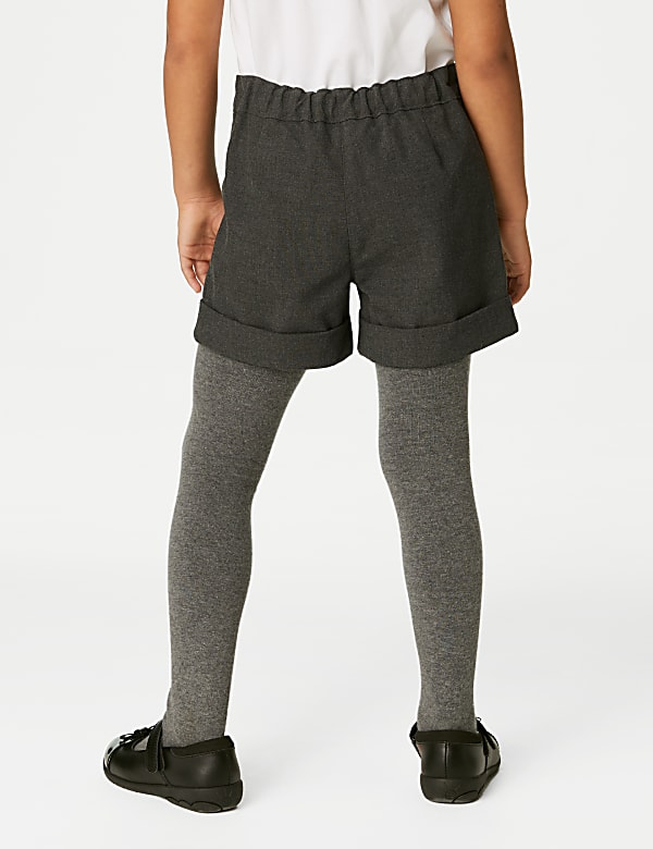 Girls' Turn Up School Shorts (2-16 Yrs) - TW