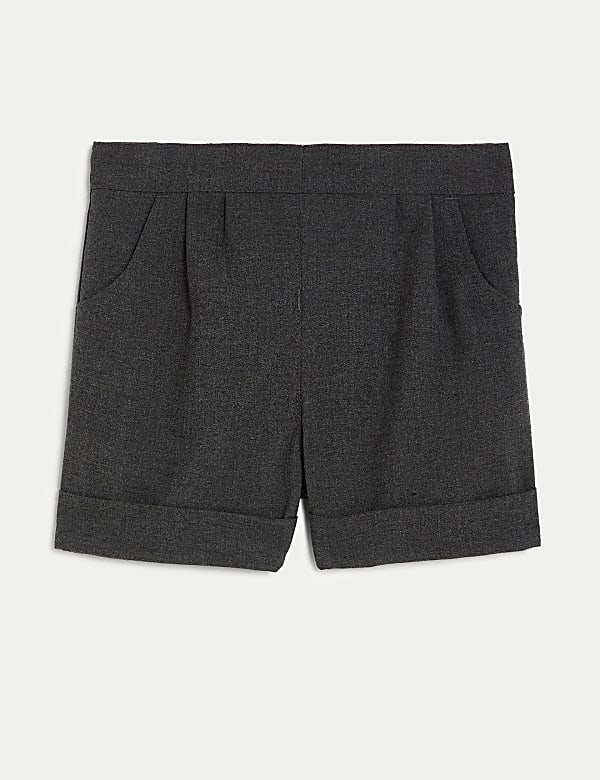 Girls' Turn Up School Shorts (2-16 Yrs) - TW