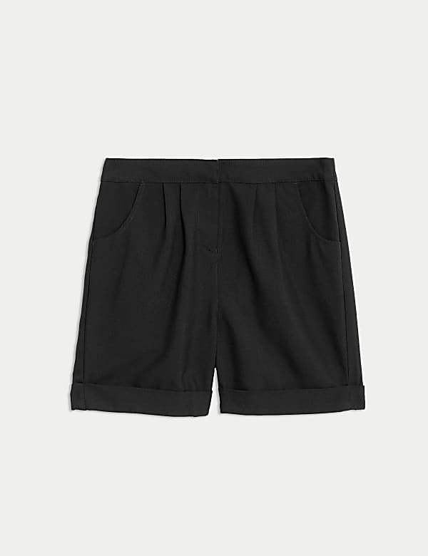 Girls' Turn Up School Shorts (2-16 Yrs) - AU