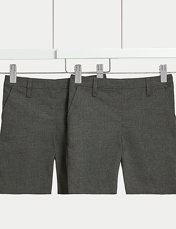 Slim fit school shorts hot sale