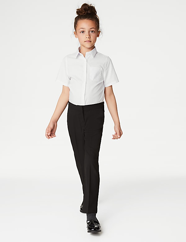 Girls' Slim Leg School Trousers (2-18 Yrs) - CN