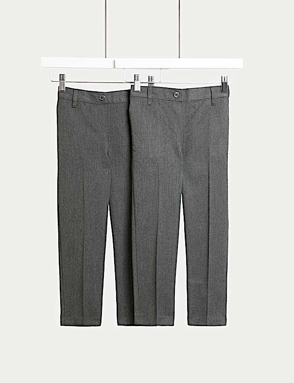 2pk Girls Regular Leg Trousers (2-18 Yrs) - GR
