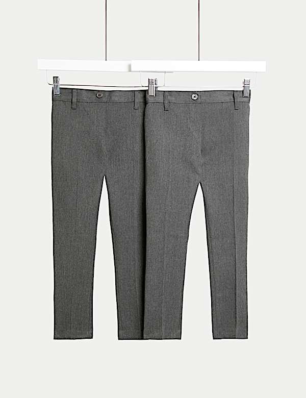 2pk Girls' Skinny Leg School Trousers (2-18 Yrs) - PL