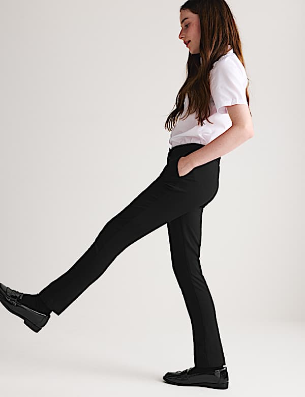 2 Pack Super Skinny Leg Stain & Weatherproof School Trousers - SE