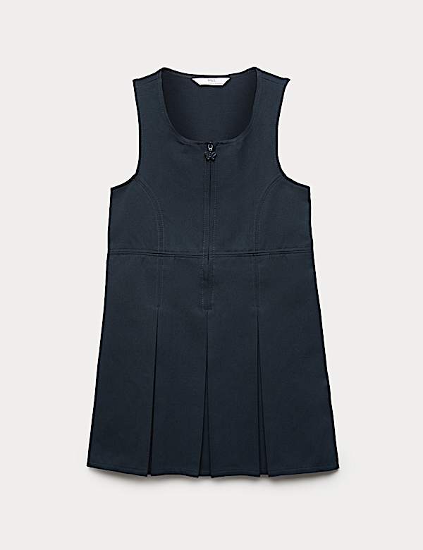 Girls' Pleated School Pinafore  (2-12 Yrs) - CA