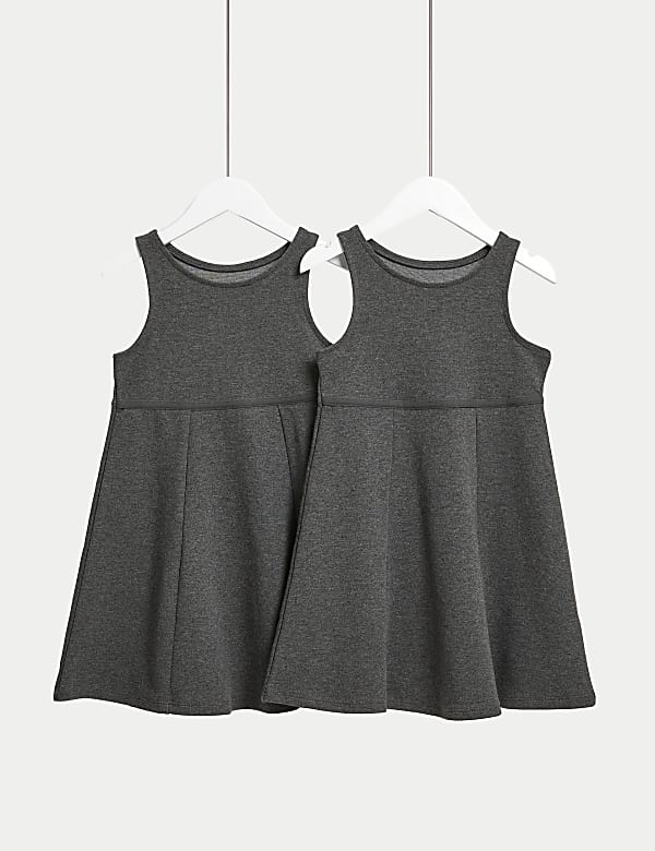 Set van 2 jersey schoolovergooiers voor meisjes (2-12 jaar) - BE