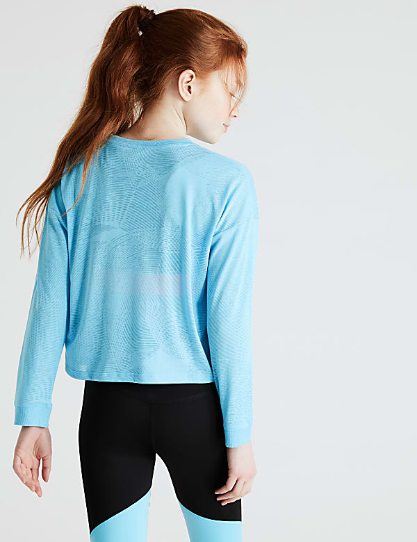 Long Sleeve Burnout Sports Top