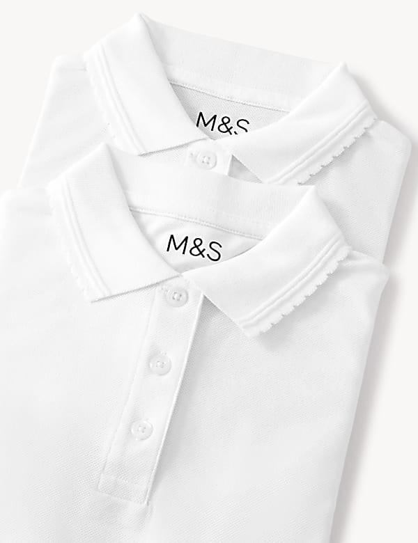 2Pk Girls' Slim Fit Polo Shirts