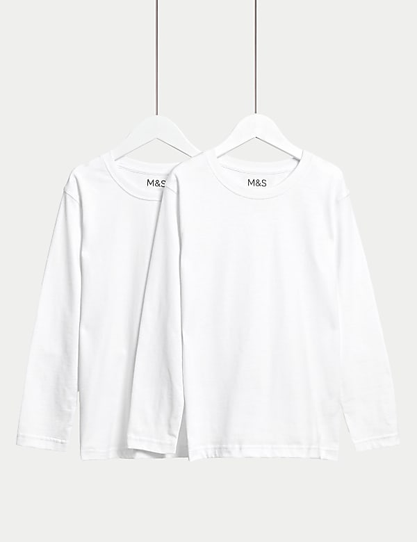 2Pk Unisex Pure Cotton School T-Shirts (2-16 Yrs) - KG