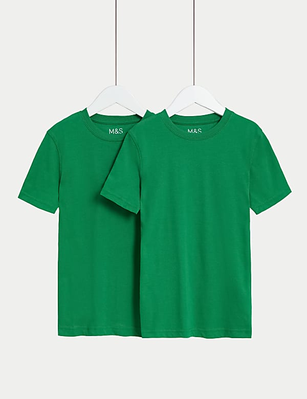 Unisex σχολικά T-Shirt από 100% βαμβάκι σε σετ των 2 (2-16 ετών) - GR