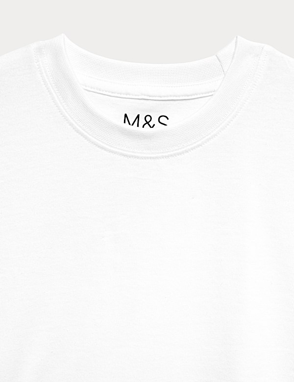 Lot de 2 t-shirts unisexes 100 % coton, parfaits pour l&rsquo;&eacute;cole (du 2 au 16 ans) - LU