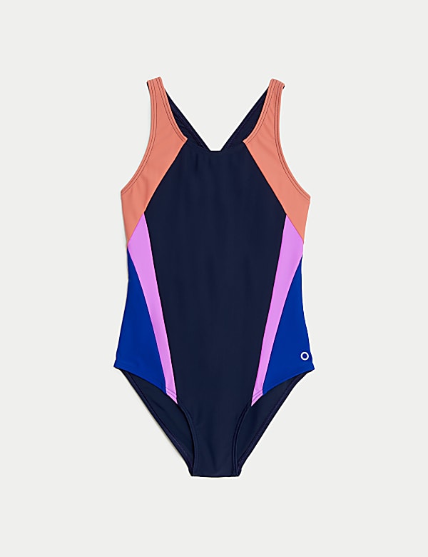 Maillot de bain a motif color block du 6 au 16 ans