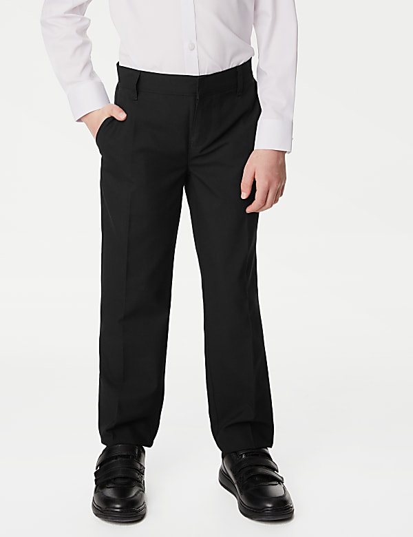 Lot de 2&nbsp;pantalons gar&ccedil;ons coupe standard, parfaits pour l&rsquo;&eacute;cole (du 2 au 18&nbsp;ans) - FR