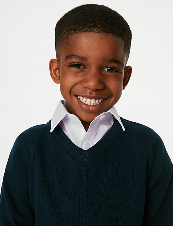 Lot de 2 pulls unisexes 100 % coton, parfaits pour l&rsquo;&eacute;cole (du 3 au 18 ans) - FR