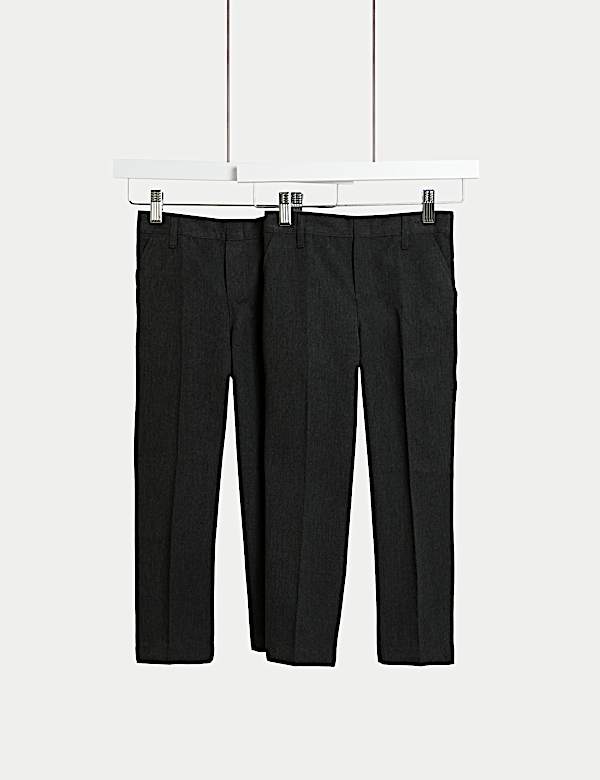 2pk Boys' Easy Dressing School Trousers (3-18 Yrs) - PT