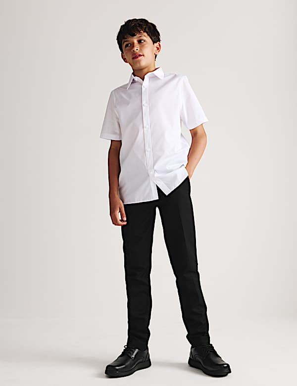 2 Pack Boys' Skinny Leg School Trousers (2-18 Yrs) - LT