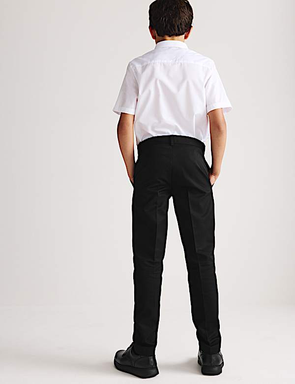 2 Pack Boys' Skinny Leg School Trousers (2-18 Yrs) - LT