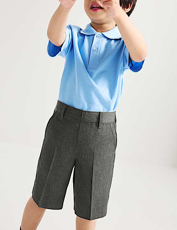 Pack de 2 pantalones cortos escolares de corte est&aacute;ndar para ni&ntilde;o (2-15 a&ntilde;os) - ES