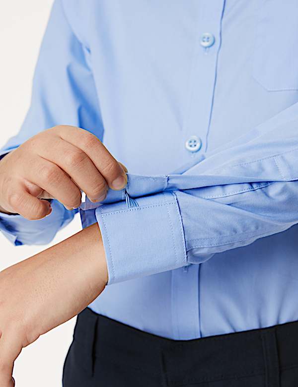 2 Pack Boys' Slim Fit Non-Iron School Shirts (2-18 Yrs) - CH