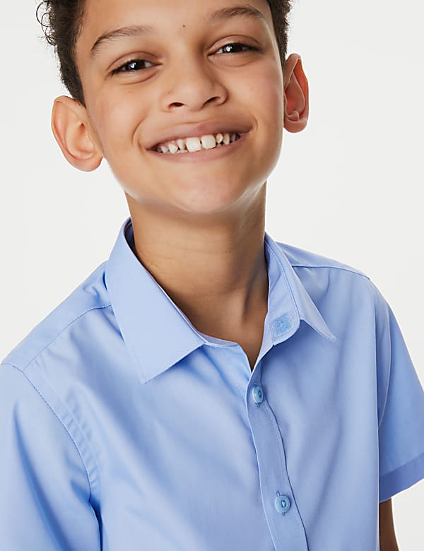 3 Pack Boys' Easy Iron School Shirts (2-16 Yrs) - SI