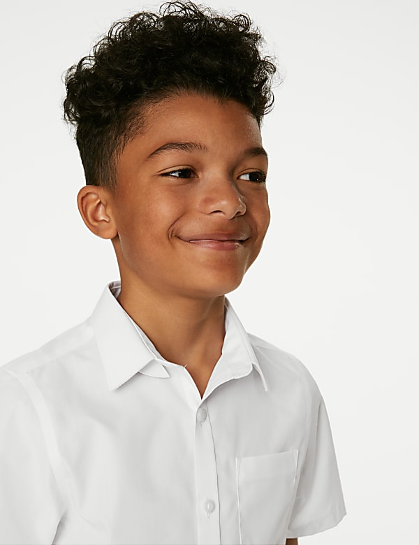 2pk Boys' Slim Fit Non-Iron School Shirts (2-18 Yrs) - IT