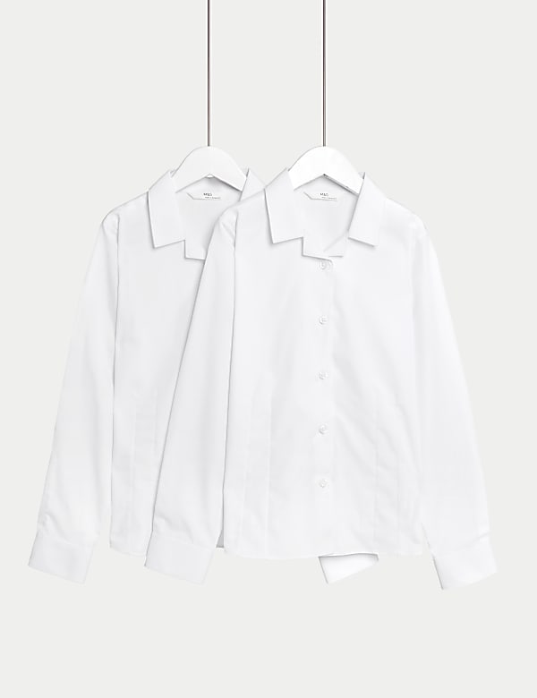 2pk Girls' Cotton Blend School Blouses (2-18 Yrs) - NL