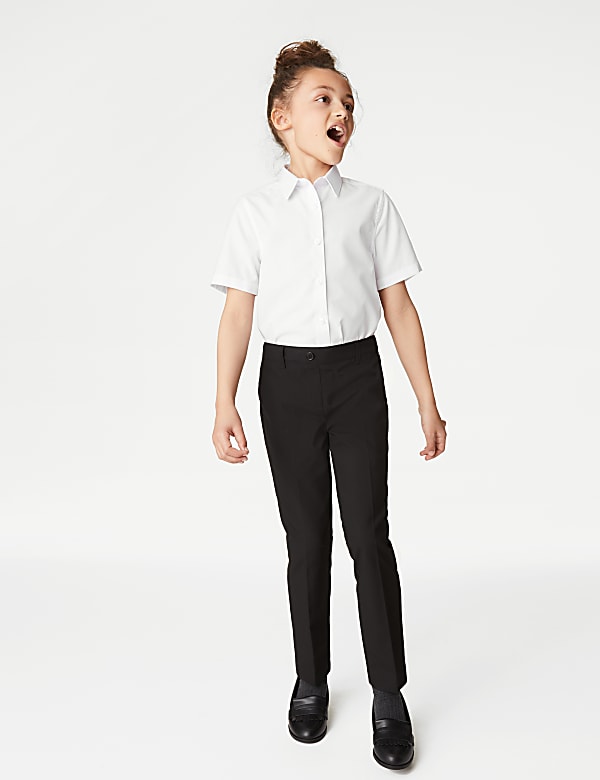 Lot de 3 chemises filles, repassage facile, idéales pour l’école (du 2 au 16 ans) - LU