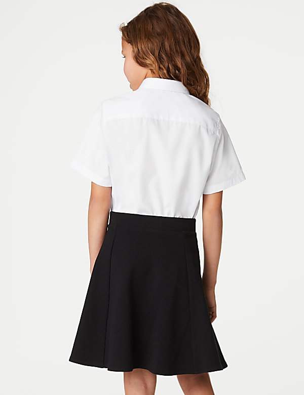 Dziewczęce niewymagające prasowania koszule szkolne (2&ndash;18 lat), 2 szt. - PL