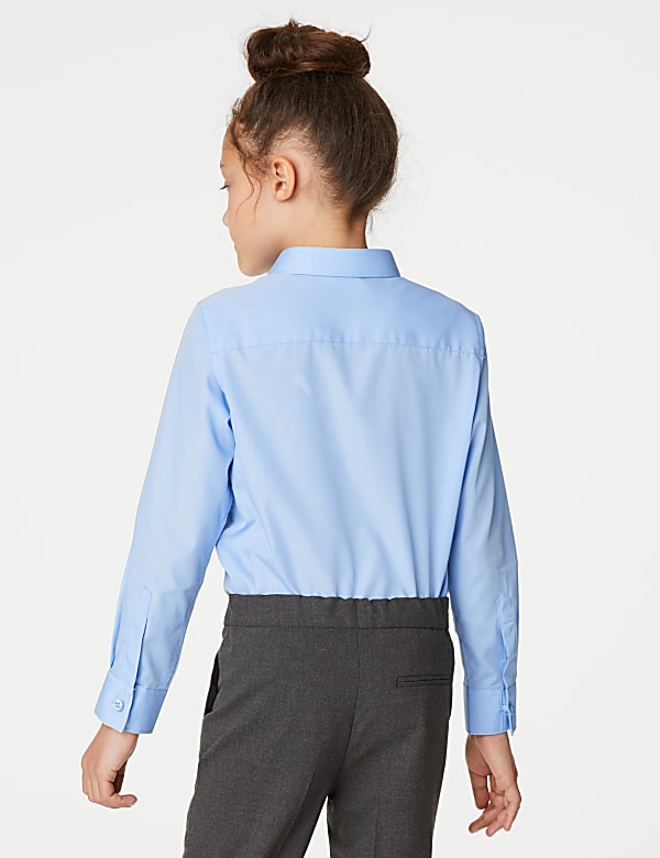 Lot de 3 chemises fille &agrave; repassage facile, id&eacute;ales pour l&rsquo;&eacute;cole (du 2 au 16 ans) - FR