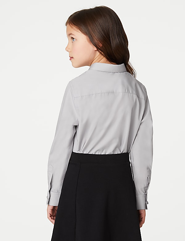 Lot de 3 chemises fille &agrave; repassage facile, id&eacute;ales pour l&rsquo;&eacute;cole (du 2 au 16 ans) - FR