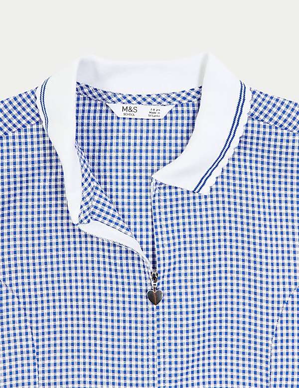 Girls' Gingham School Playsuit (2-14 Yrs) - US