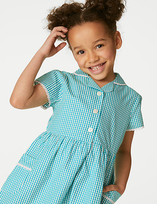 Robe 100&nbsp;% coton &agrave; carreaux Vichy, id&eacute;ale pour l&rsquo;&eacute;cole (du 2 au 14&nbsp;ans) - FR